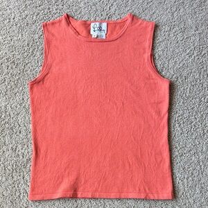 Lilly Pulitzer Coral Orange Sleeveless Tank Top Women’s Size M